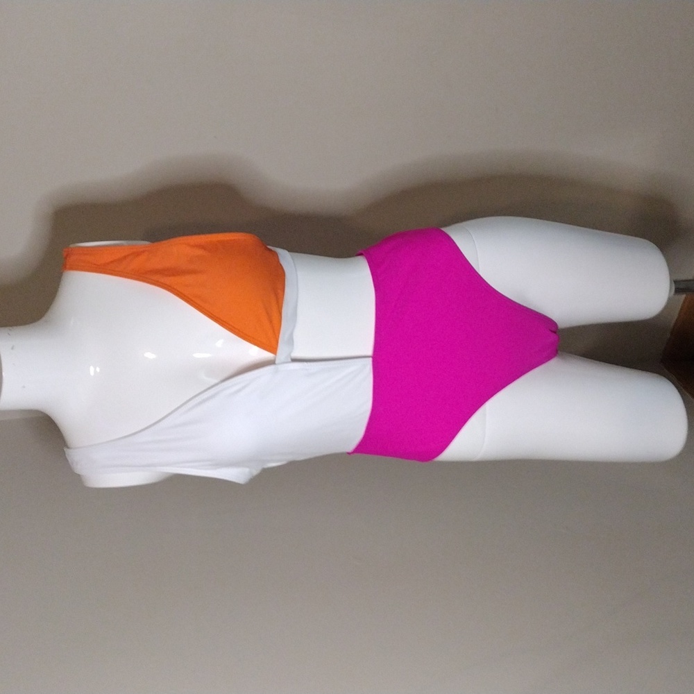 Shein Color Block Swim Suite SZ M - Picture 1 of 5